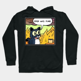 2020 was fine - Cat Hoodie